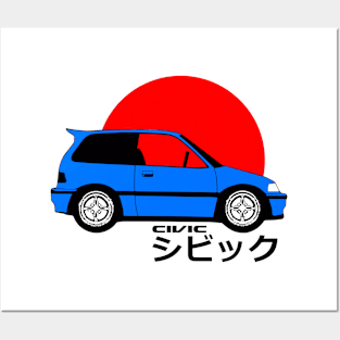 Civic EF Posters and Art